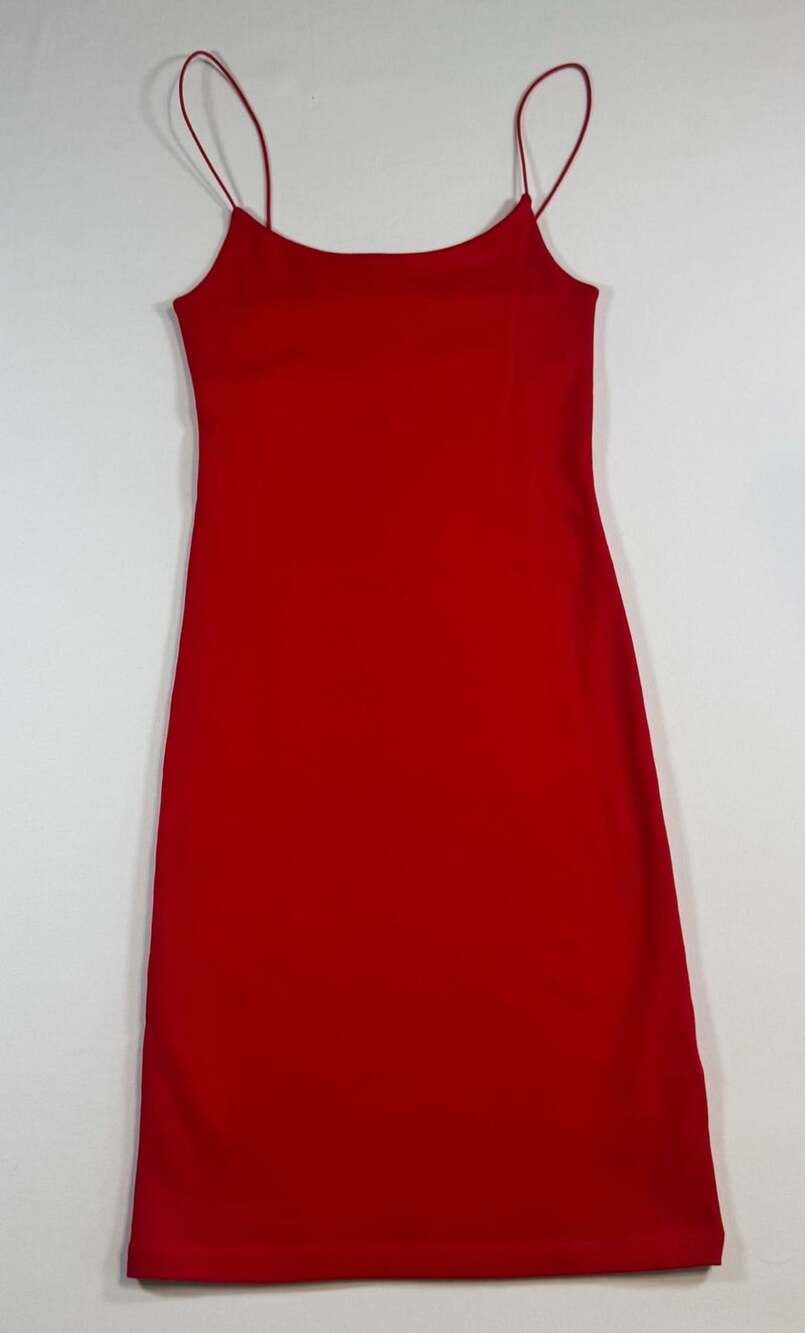 Zara Red Strappy Bodycon Dress